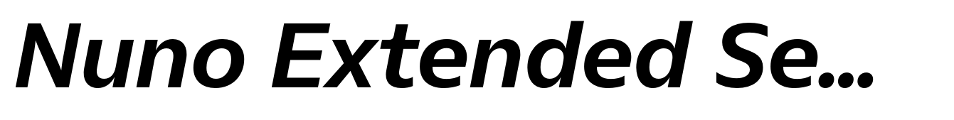 Nuno Extended SemiBold Italic
